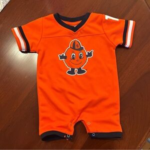 Syracuse Otto the Orange Mascot Baby Kids Game Day Sports Jersey Onesie Bodysuit
